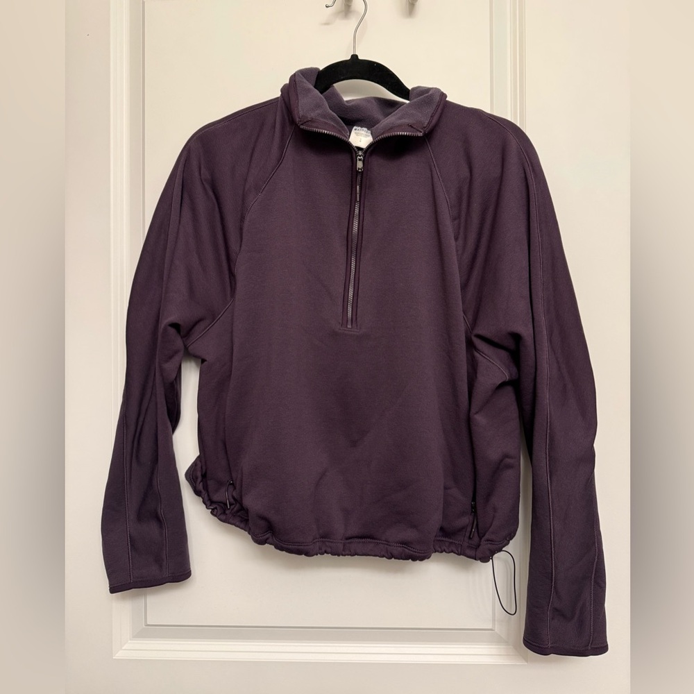 EUC athleta altitude fleece lined 1/2 zip -036